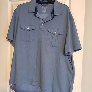 💥3for$12💥 Chaps men's double pocket polo style shirt Size XXL